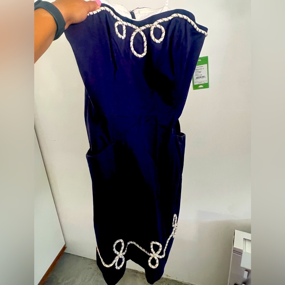Lily Pulitzer midi nautical knot dress size 10